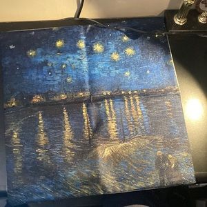 Starry night over rhome pillow case